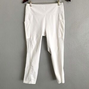 Cut the Frills Womens Leggings Size Medium White Activewear Athleisure